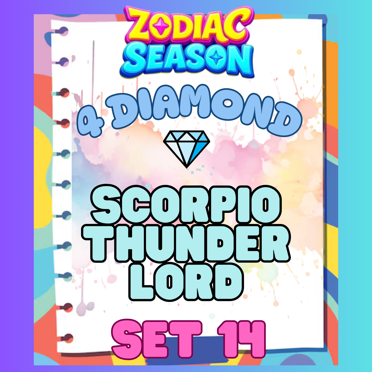 SCORPIO THUNDER LORD - 4⭐ Set 14 - Carnival Tycoon Sticker