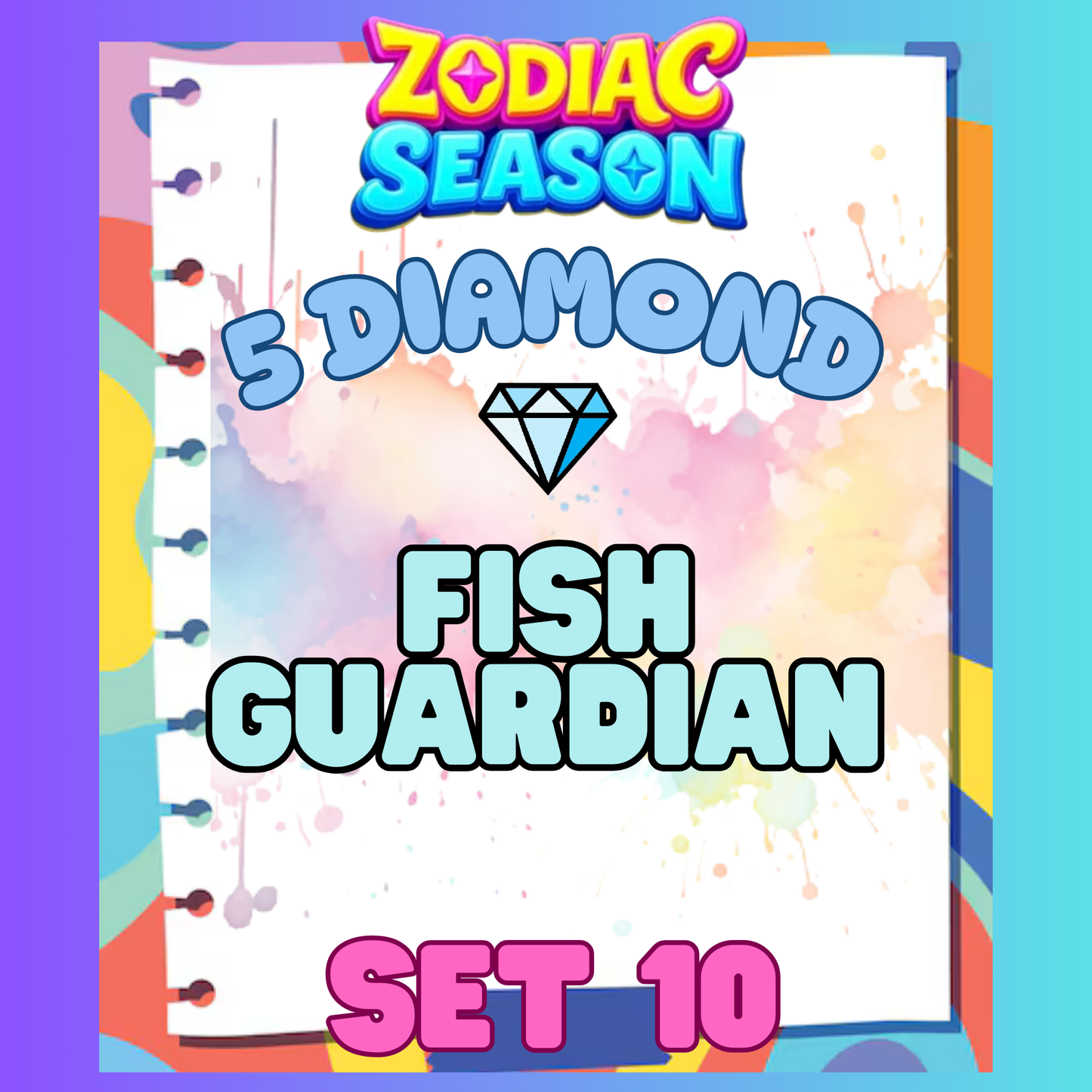 FISH GUARDIAN - 5⭐ Set 10 - Carnival Tycoon Sticker