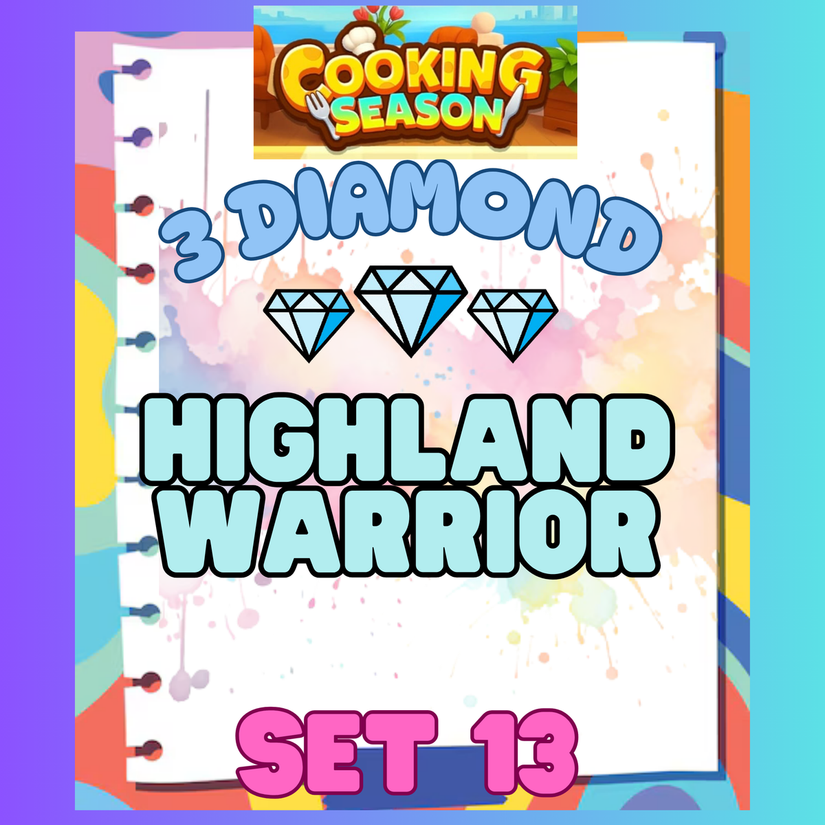 HIGHLAND WARRIOR - 3⭐ Set 13 - Carnival Tycoon Sticker