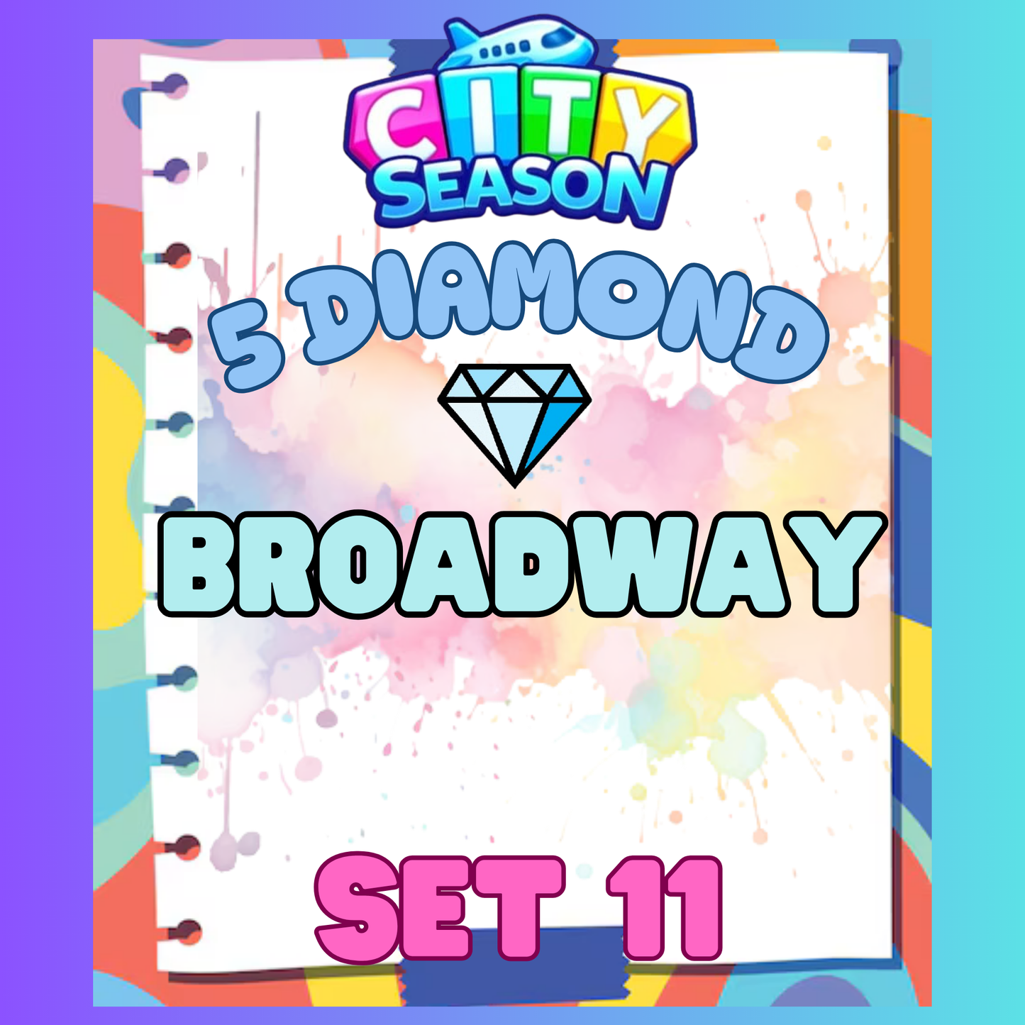 BROADWAY - 5⭐ Set 11 - Carnival Tycoon Sticker