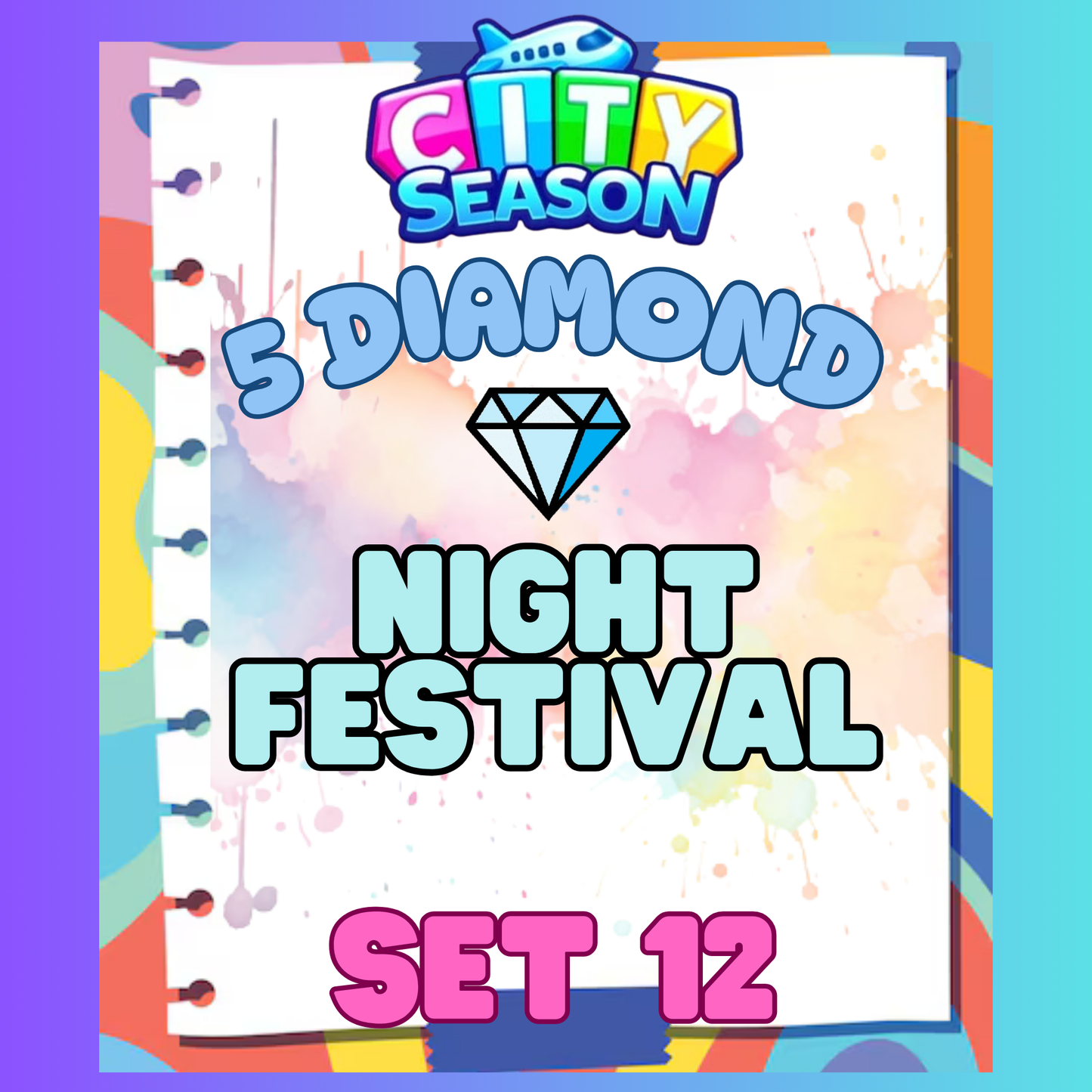 NIGHT FESTIVAL - 5⭐ Set 12 - Carnival Tycoon Sticker
