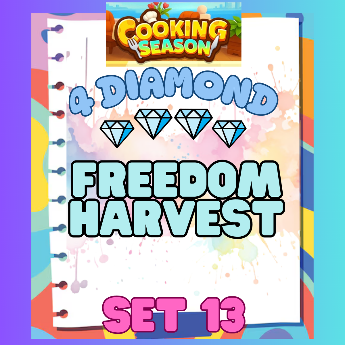 FREEDOM HARVEST - 4⭐ Set 13 - Carnival Tycoon Sticker