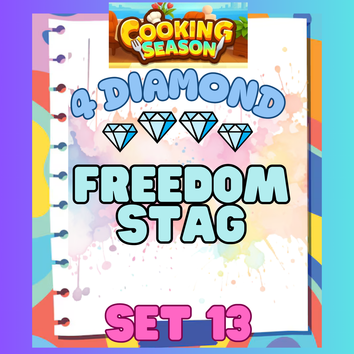 FREEDOM STAG - 4⭐ Set 13 - Carnival Tycoon Sticker