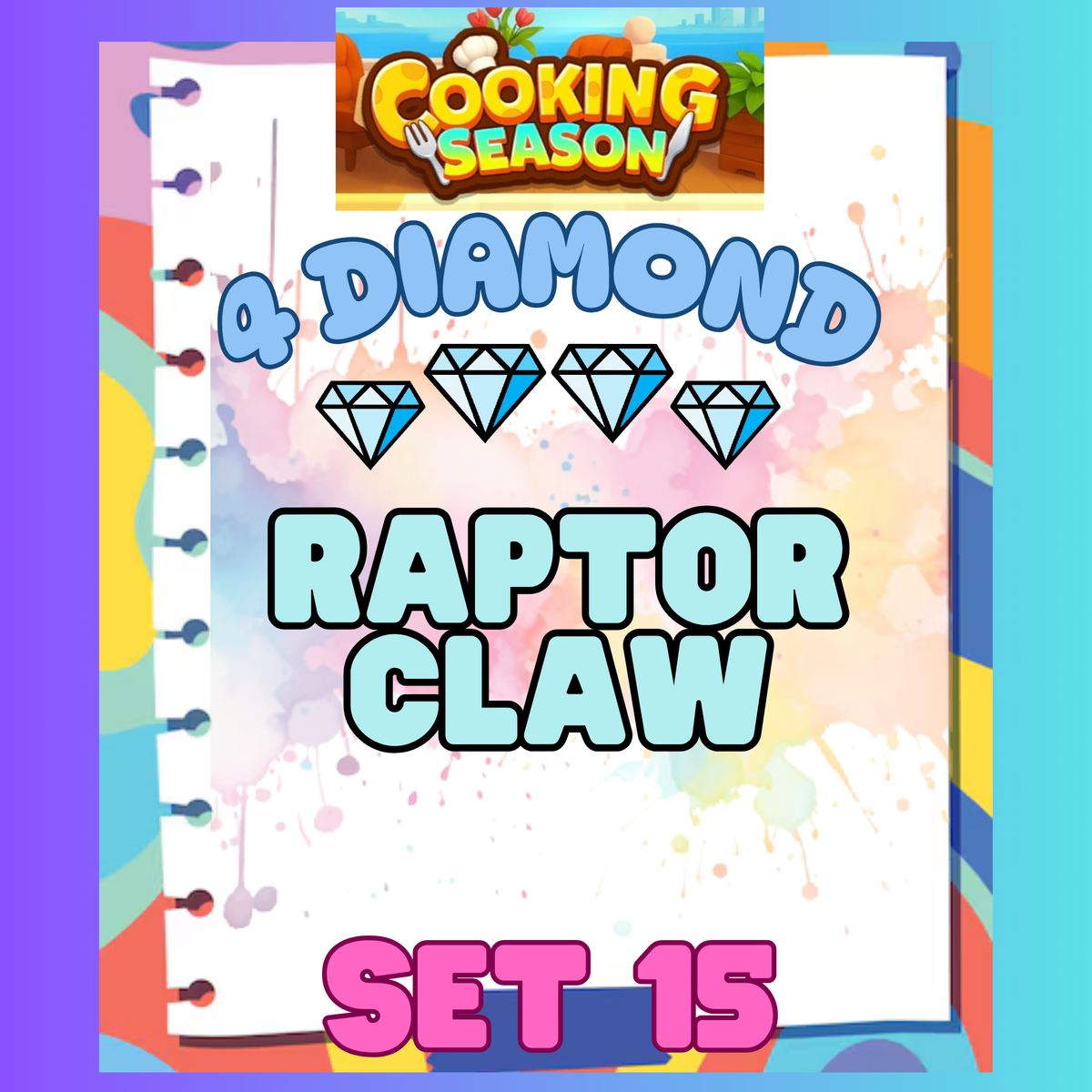 RAPTOR CLAW - 4⭐ Set 15 - Carnival Tycoon Sticker