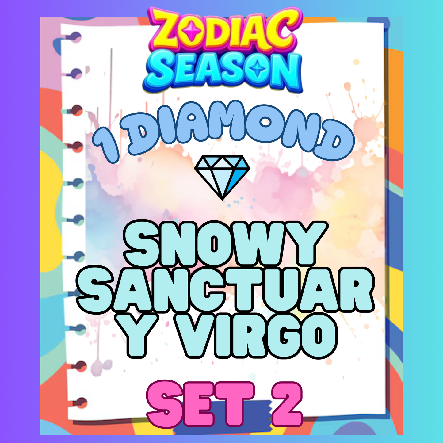 SNOWY SANCTUARY VIRGO - 1⭐ Set 2 - Carnival Tycoon Sticker