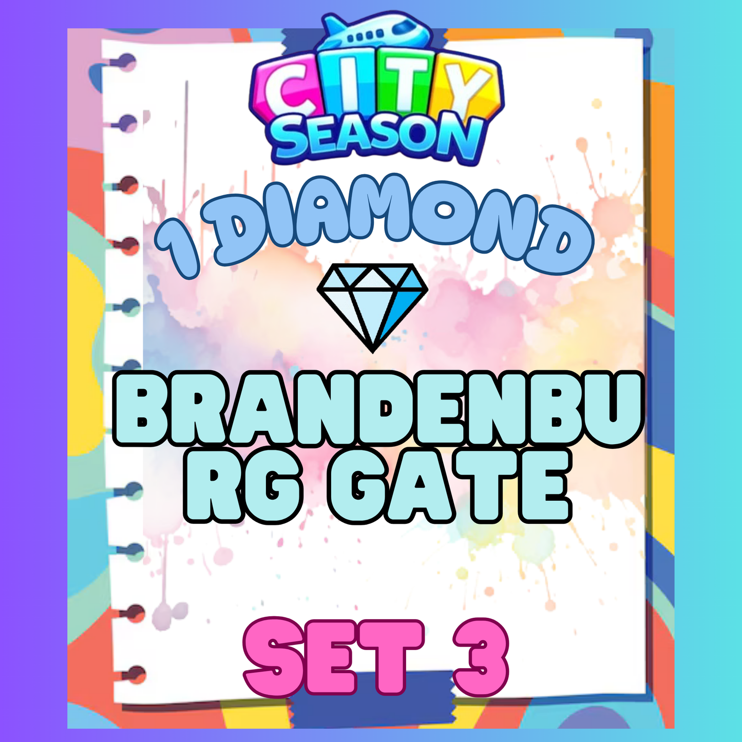 BRANDENBURG GATE - 1⭐ Set 3 - Carnival Tycoon Sticker