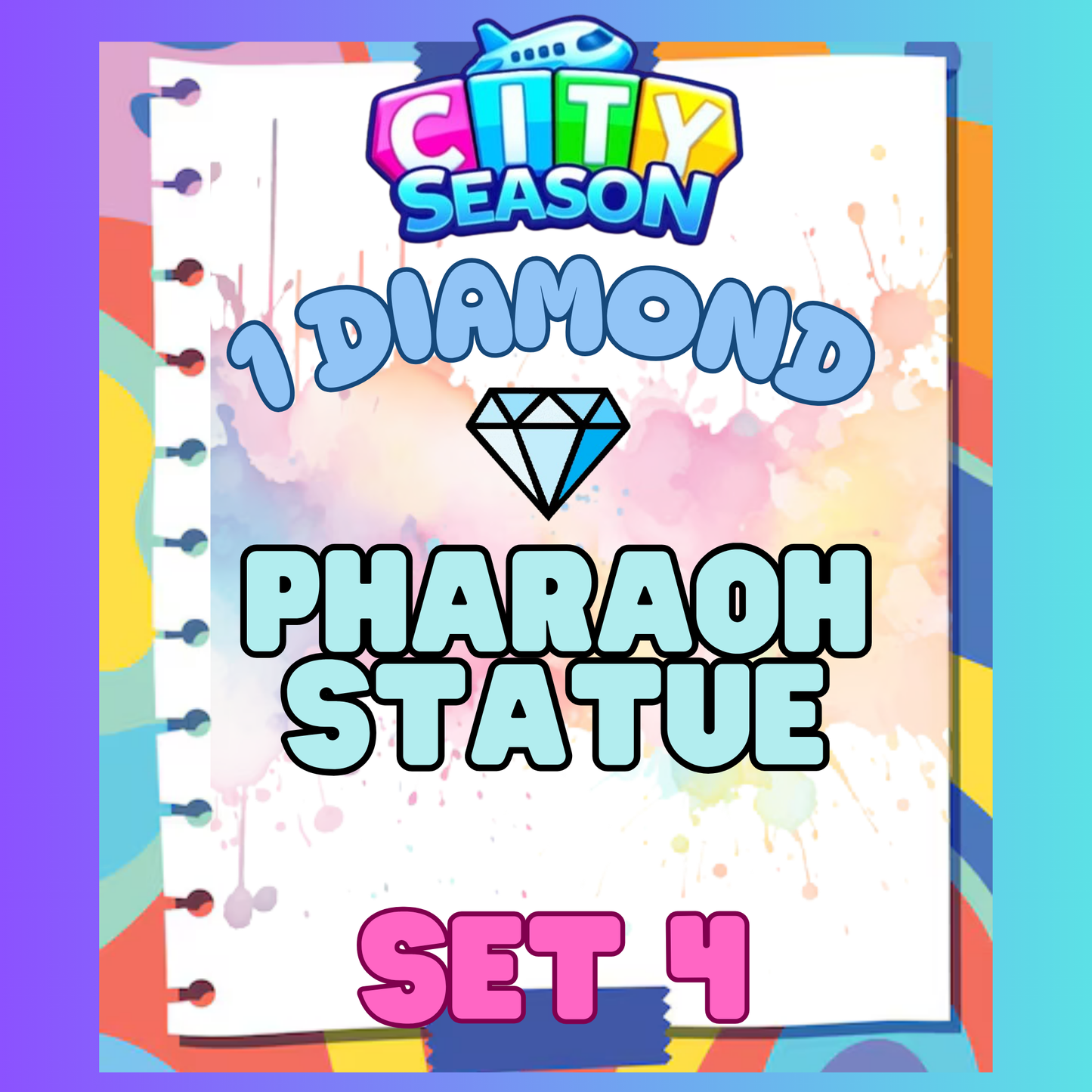 PHARAOH STATUE - 1⭐ Set 4 - Carnival Tycoon Sticker