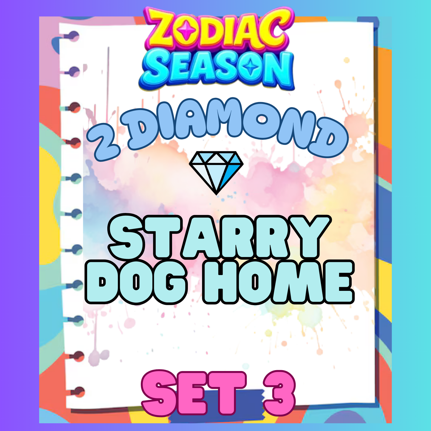 STARRY DOG HOME - 2⭐ Set 3 - Carnival Tycoon Sticker