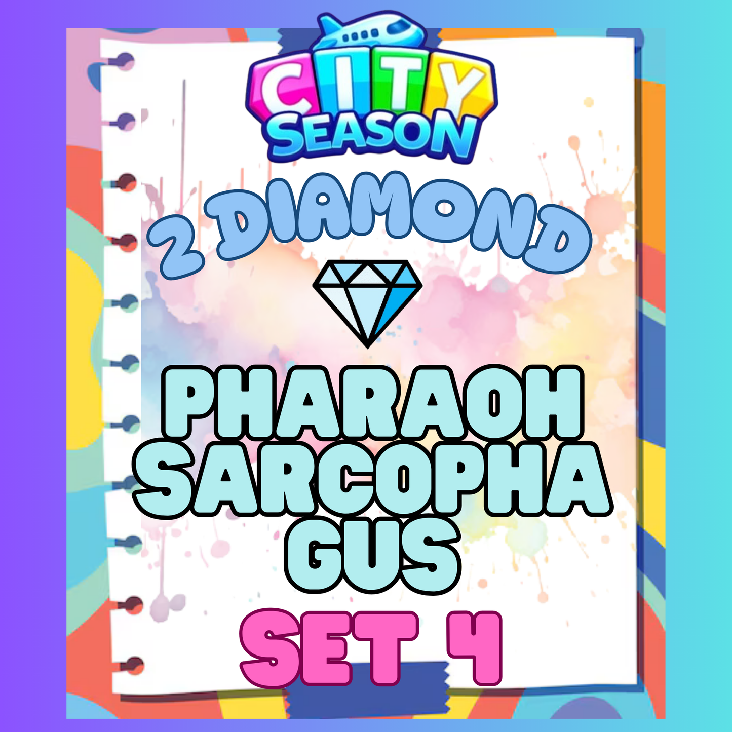 PHARAOH SARCOPHAGUS - 2⭐ Set 4 - Carnival Tycoon Sticker