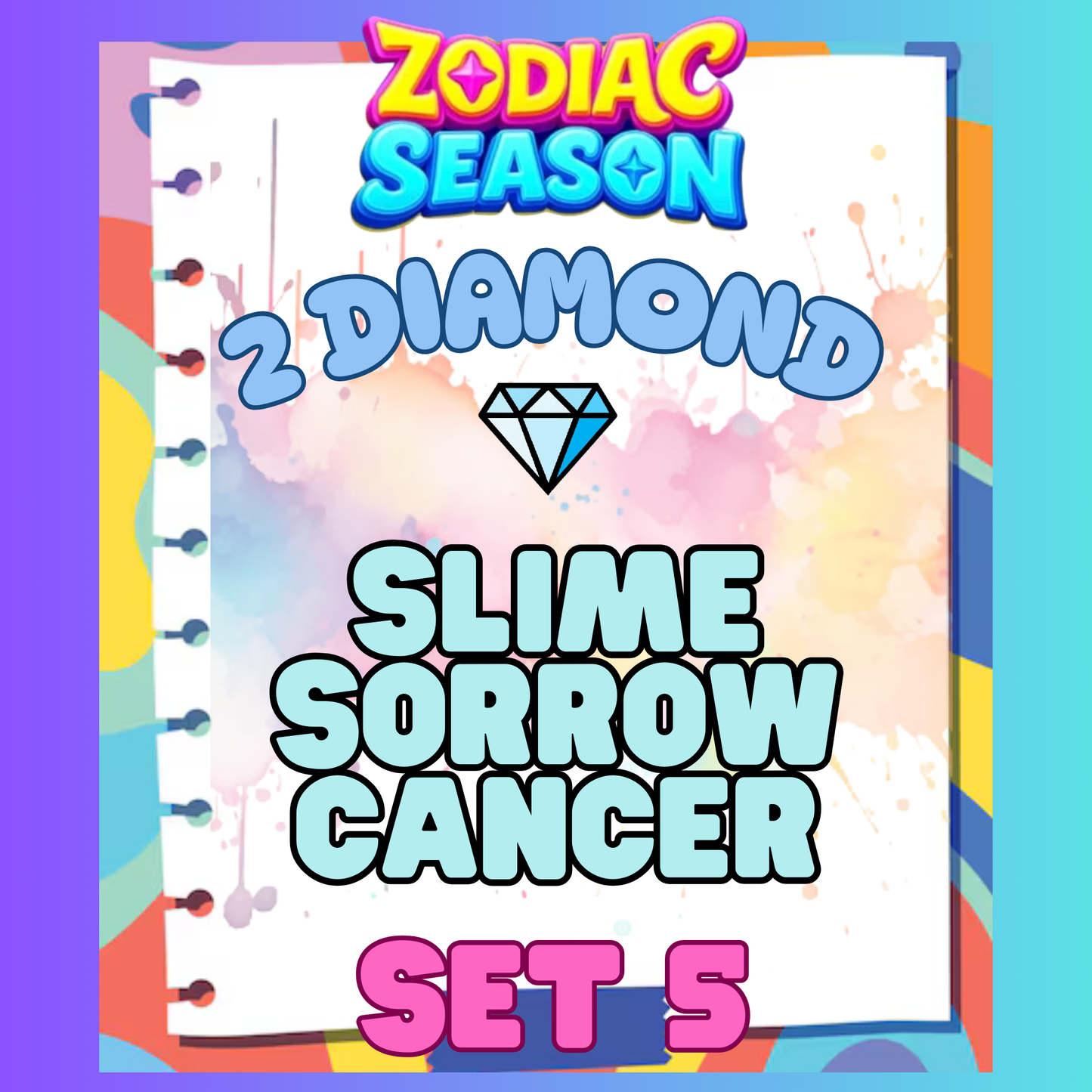 SLIME SORROW CANCER - 2⭐ Set 5 - Carnival Tycoon Sticker