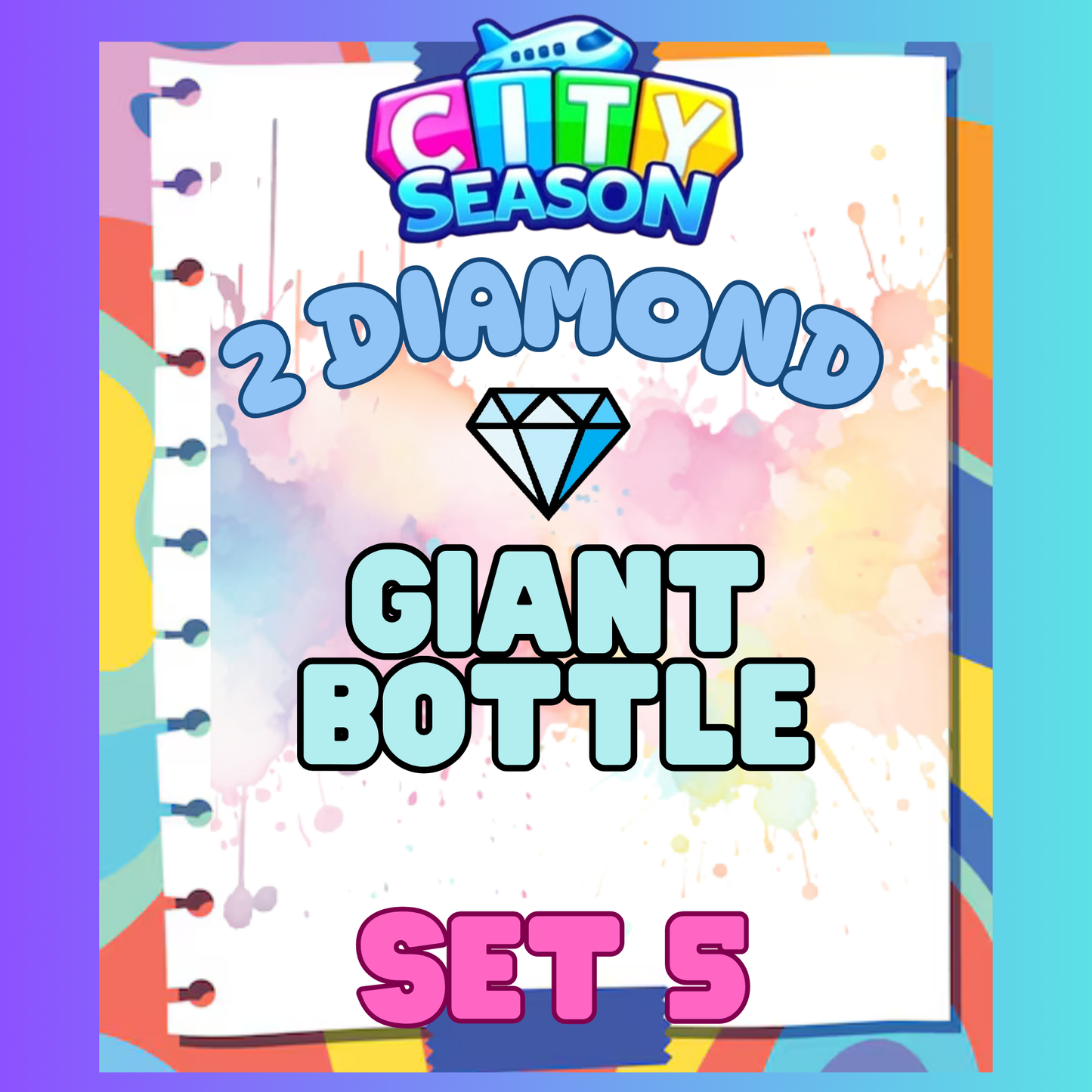 GIANT BOTTLE - 2⭐ Set 5 - Carnival Tycoon Sticker