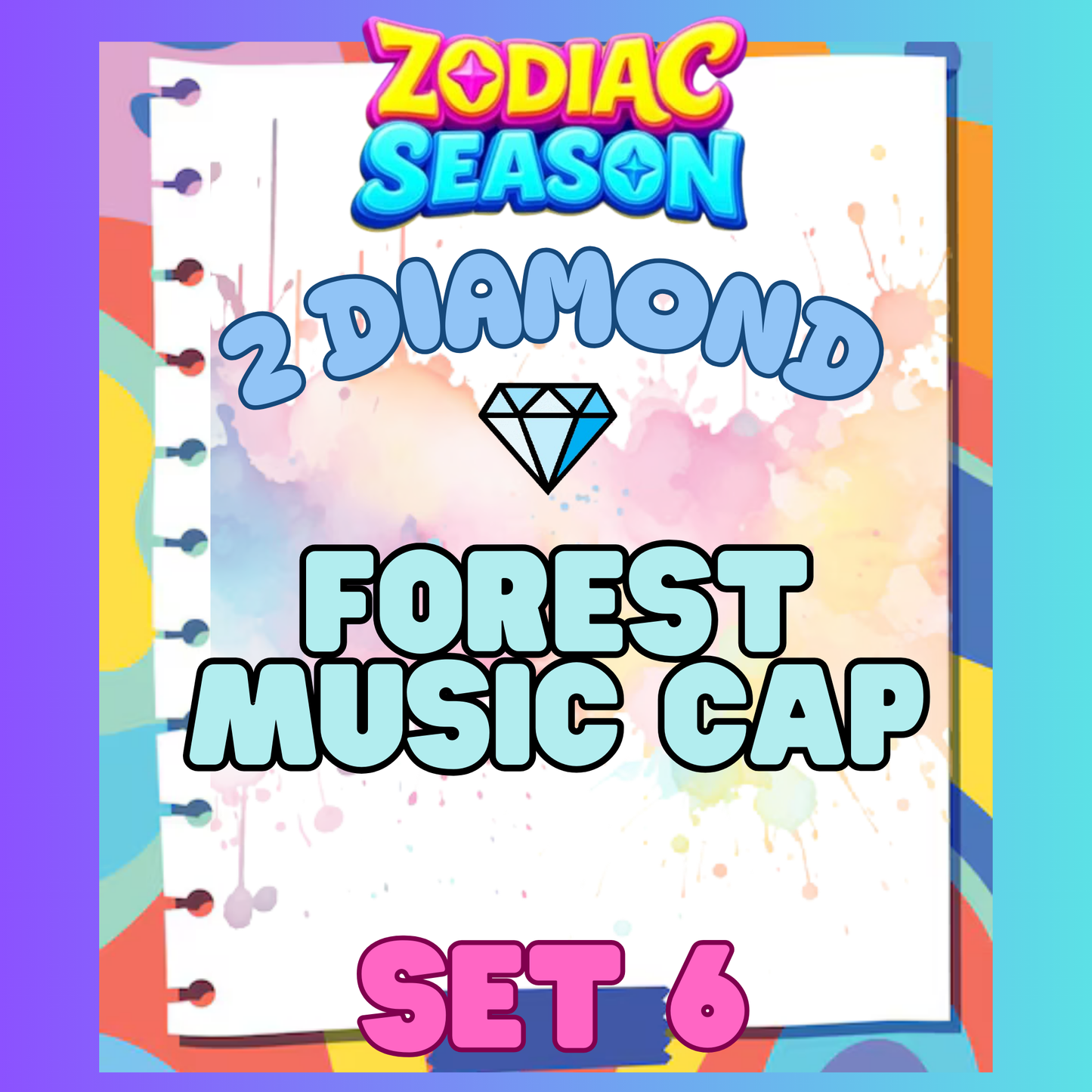 FOREST MUSIC CAP - 2⭐ Set 6 - Carnival Tycoon Sticker