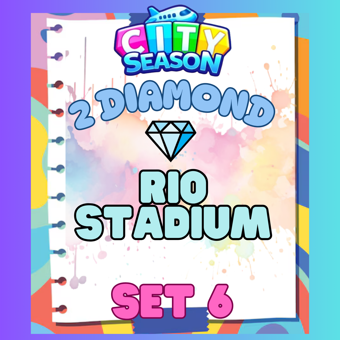 RIO STADIUM - 2⭐ Set 6 - Carnival Tycoon Sticker