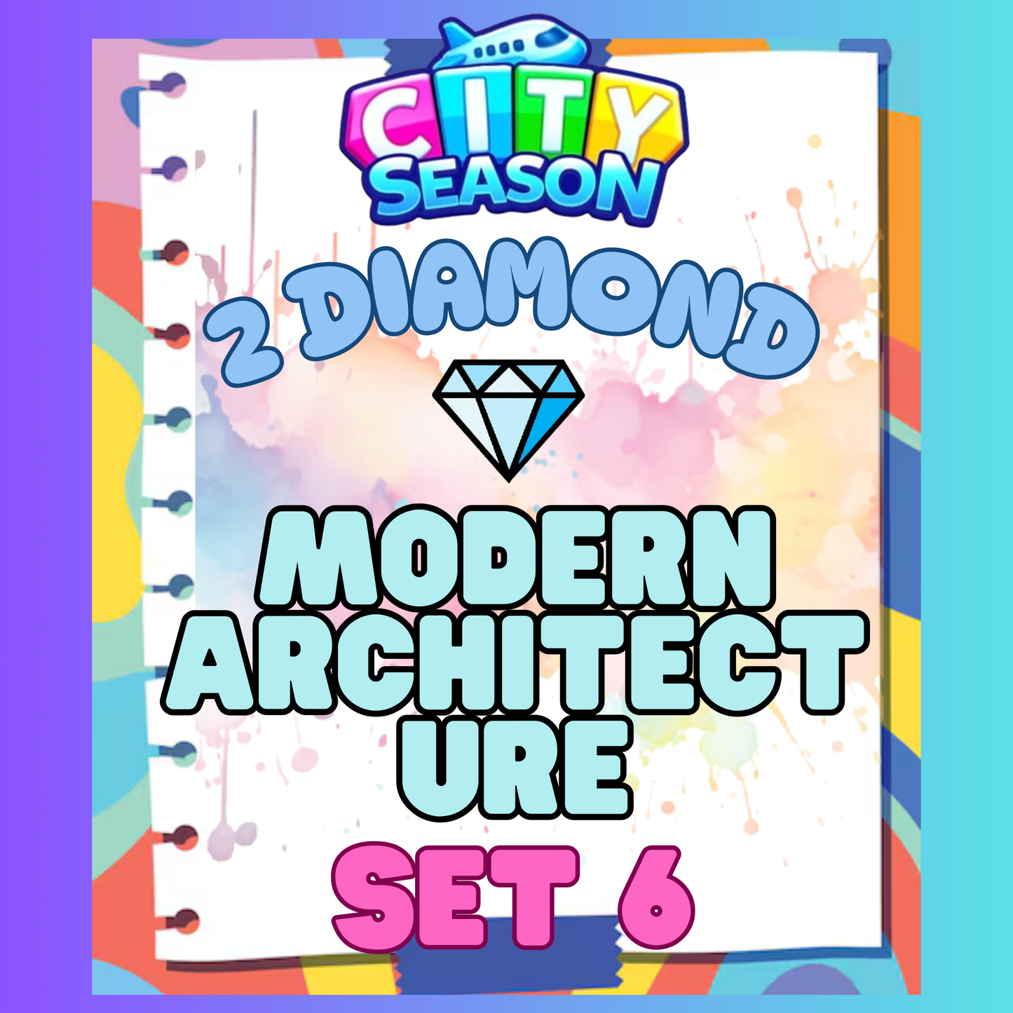 MODERN ARCHITECTURE - 2⭐ Set 6 - Carnival Tycoon Sticker