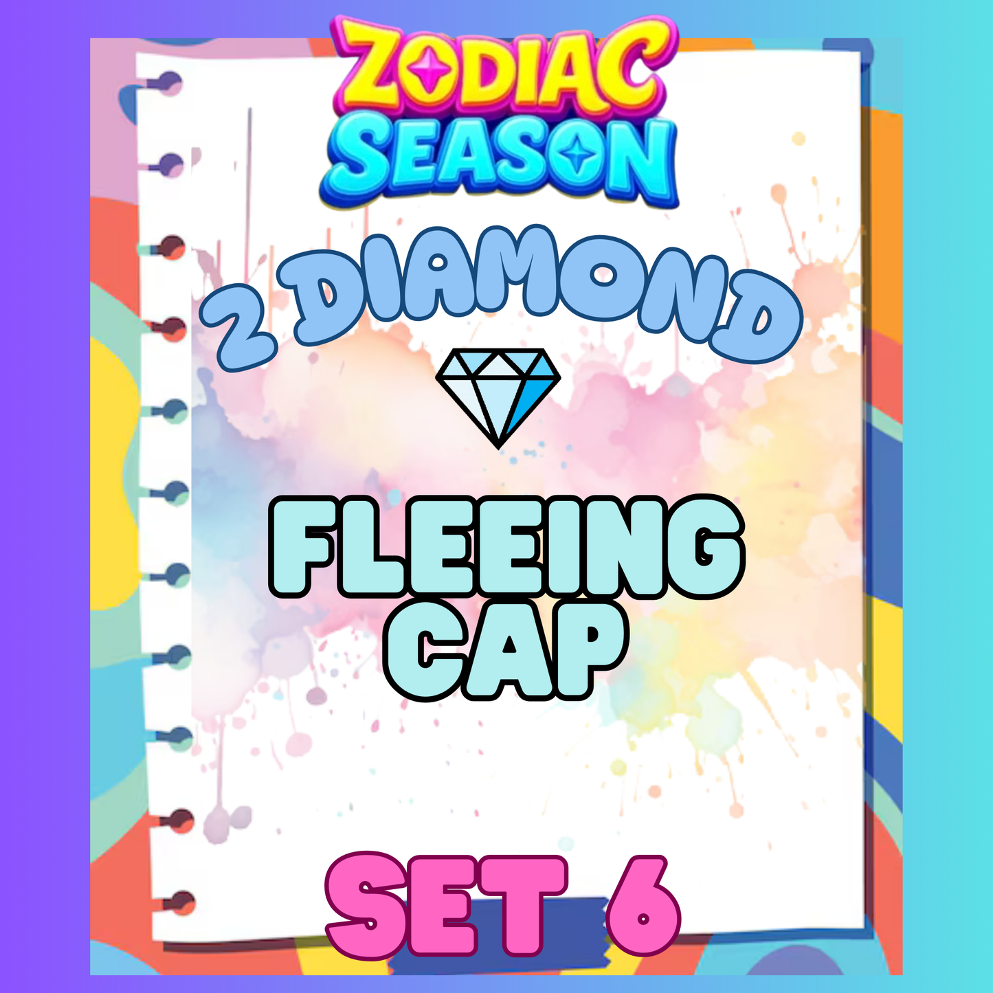 FLEEING CAP - 2⭐ Set 6 - Carnival Tycoon Sticker