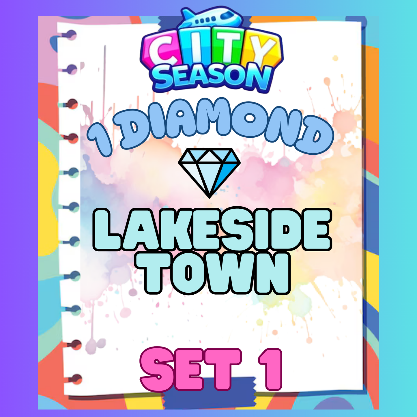 LAKESIDE TOWN - 1⭐ Set 1 - Carnival Tycoon Sticker