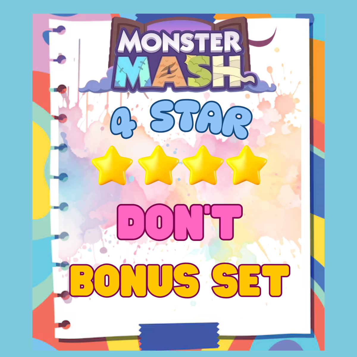 DON'T - BONUS SET