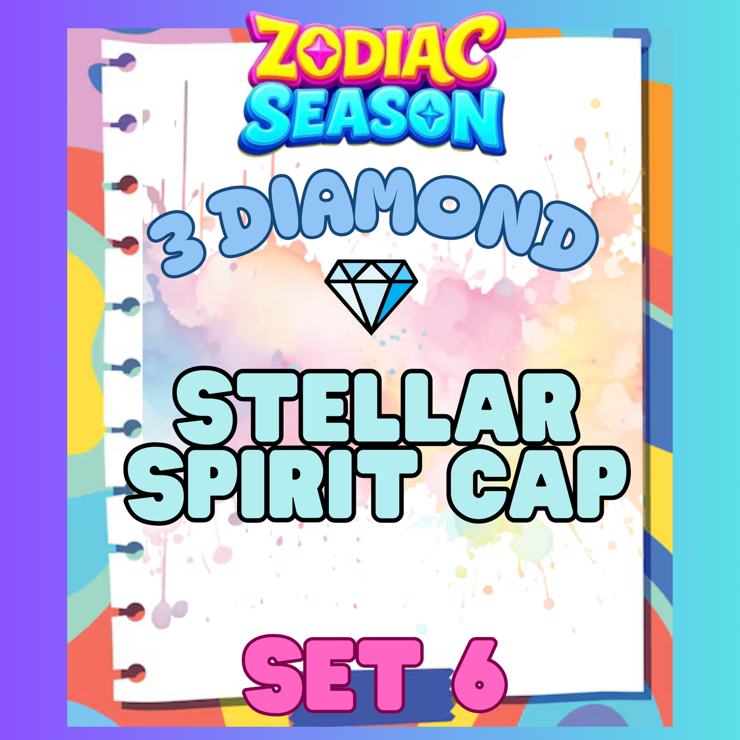 STELLAR SPIRIT CAP - 3⭐ Set 6 - Carnival Tycoon Sticker