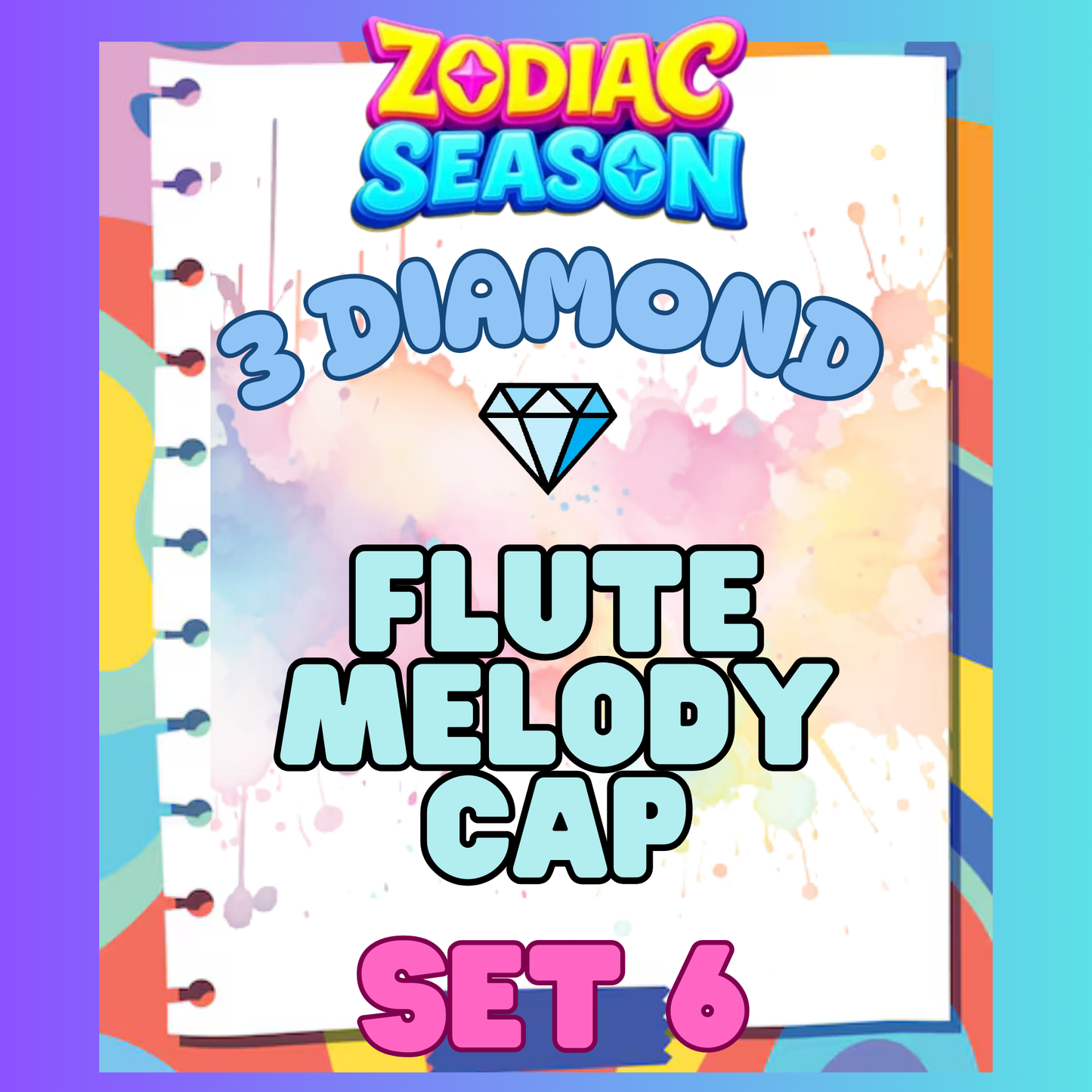 FLUTE MELODY CAP - 3⭐ Set 6 - Carnival Tycoon Sticker