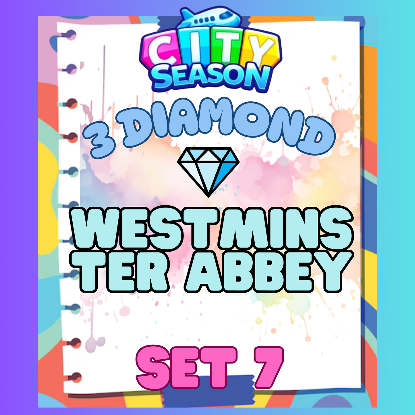 WESTMINSTER ABBEY - 3⭐ Set 7 - Carnival Tycoon Sticker