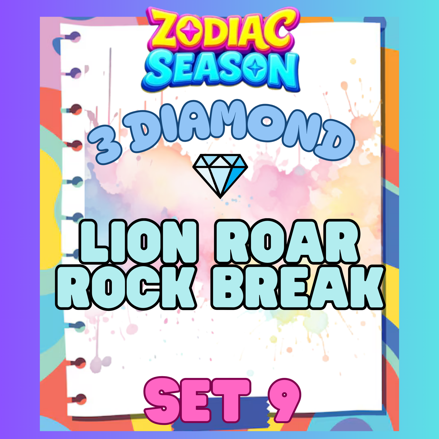 LION ROAR ROCK BREAK - 3⭐ Set 9 - Carnival Tycoon Sticker