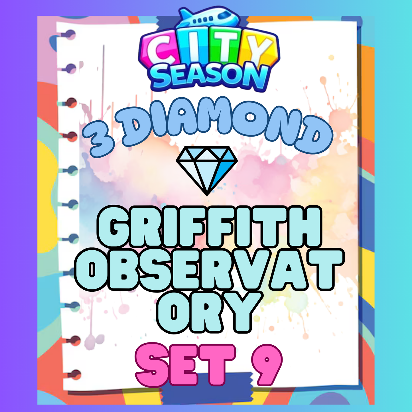 GRIFFITH OBSERVATORY - 3⭐ Set 9 - Carnival Tycoon Sticker