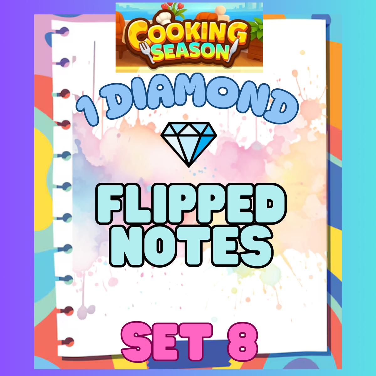 FLIPPED NOTES - 1⭐ Set 8 - Carnival Tycoon Sticker
