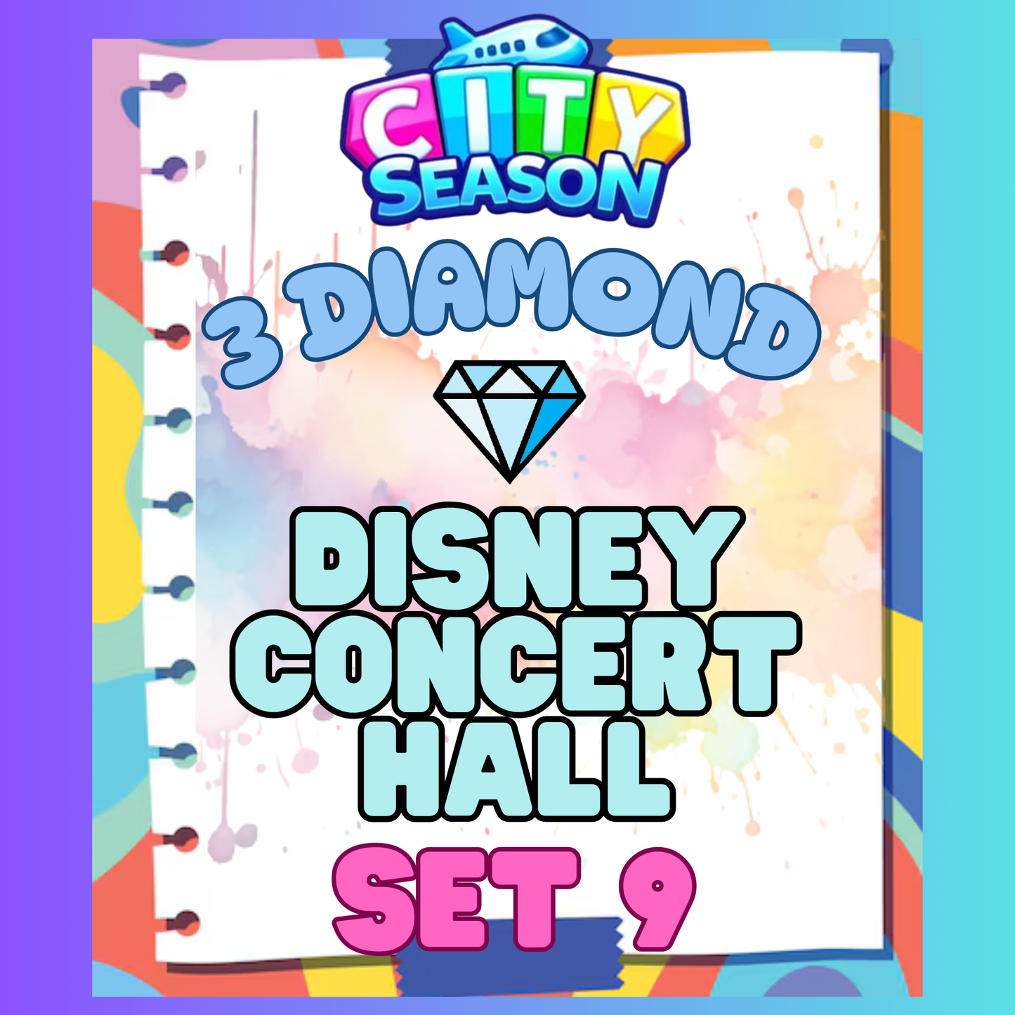 DISNEY CONCERT HALL - 3⭐ Set 9 - Carnival Tycoon Sticker
