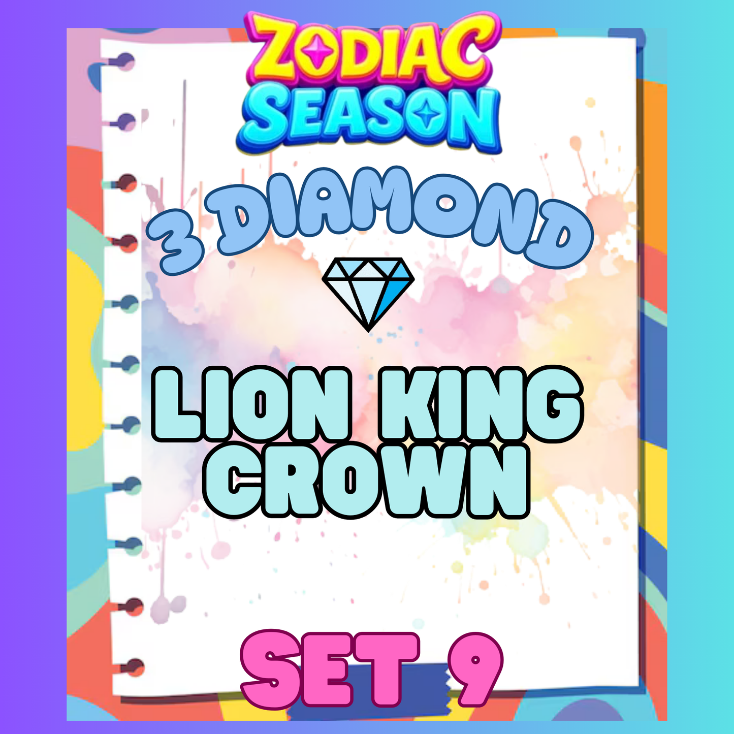 LION KING CROWN - 3⭐ Set 9 - Carnival Tycoon Sticker