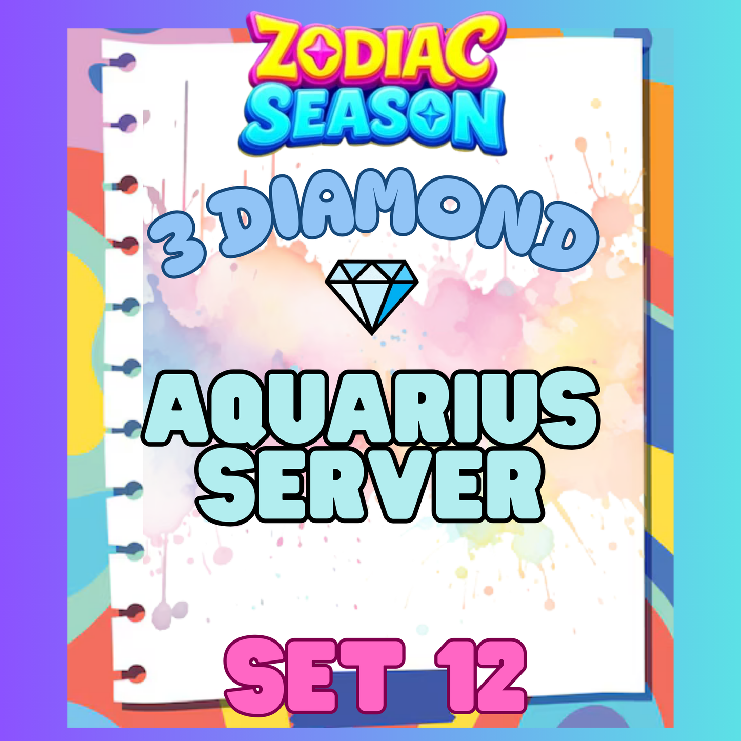 AQUARIUS SERVER - 3⭐ Set 12 - Carnival Tycoon Sticker