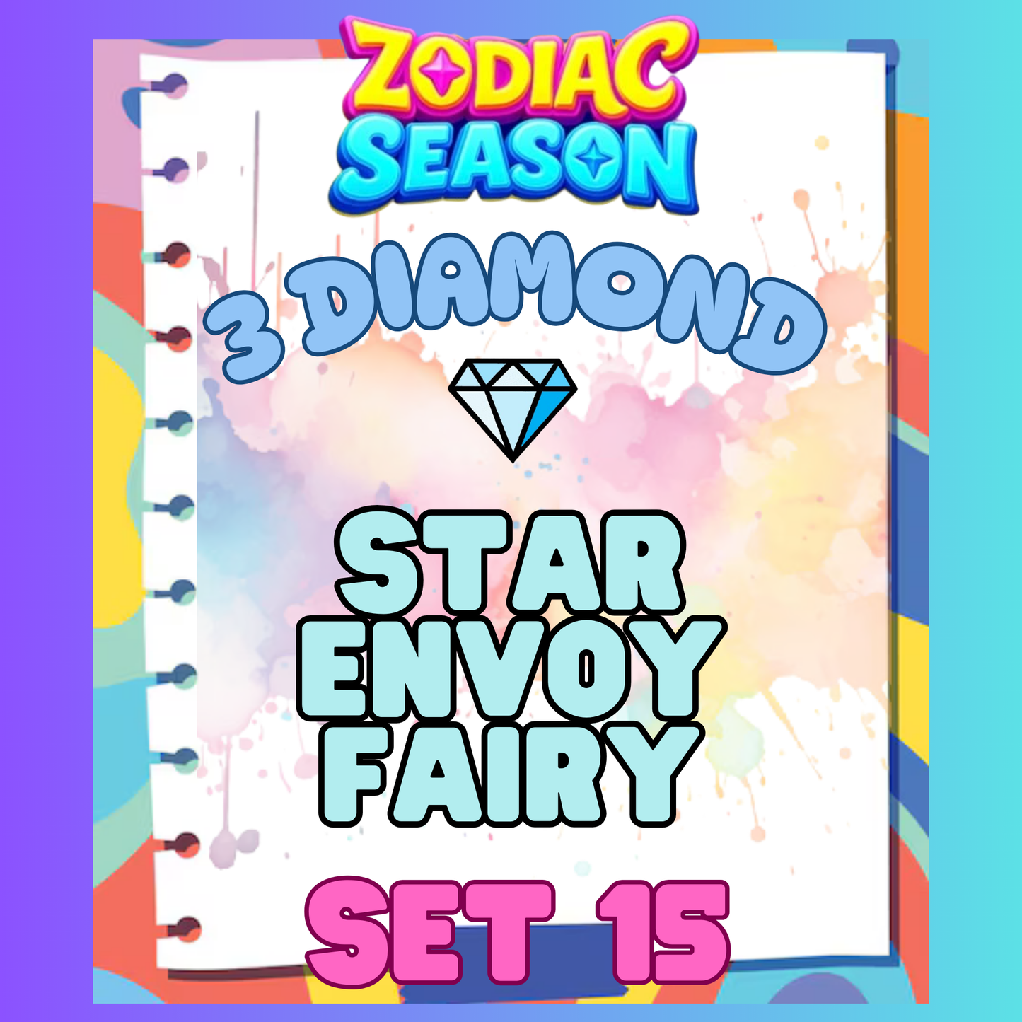 STAR ENVOY FAIRY - 3⭐ Set 15 - Carnival Tycoon Sticker