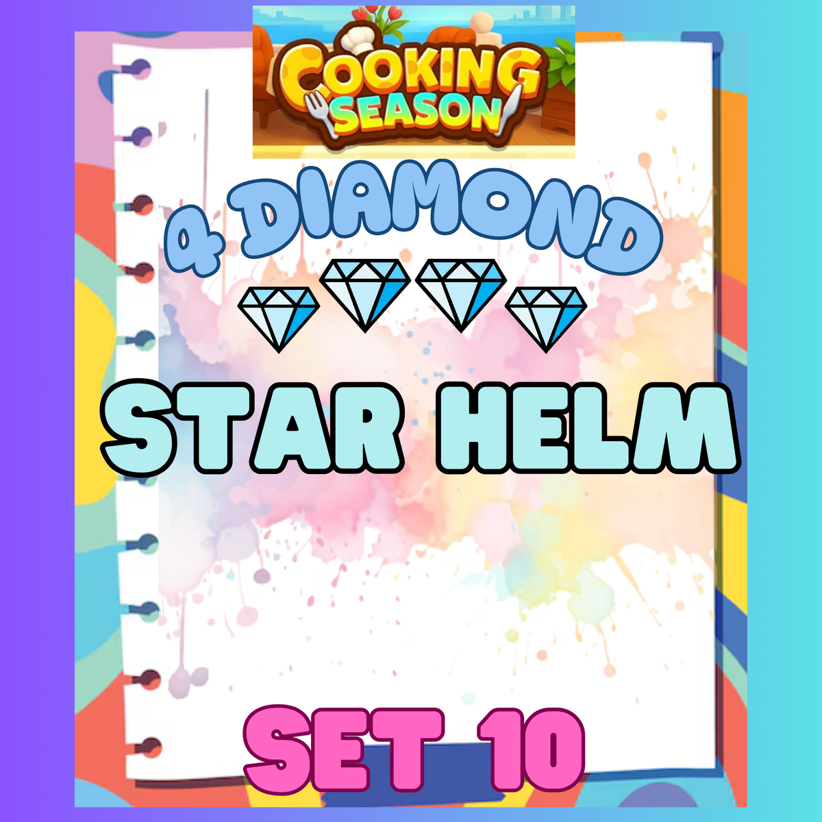 STAR HELM - 4⭐ Set 10 - Carnival Tycoon Sticker