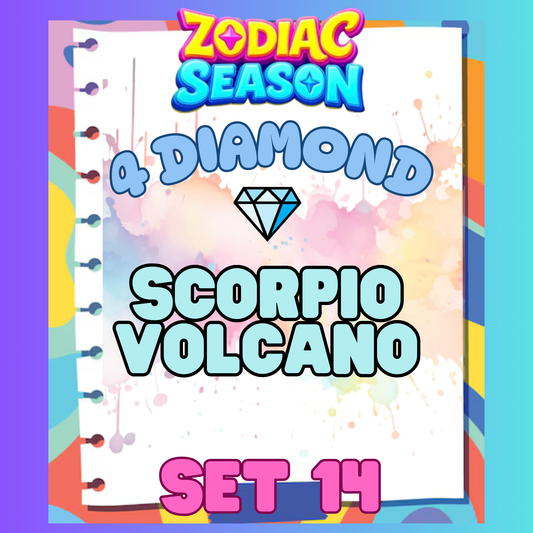 SCORPIO VOLCANO - 4⭐ Set 14 - Carnival Tycoon Sticker