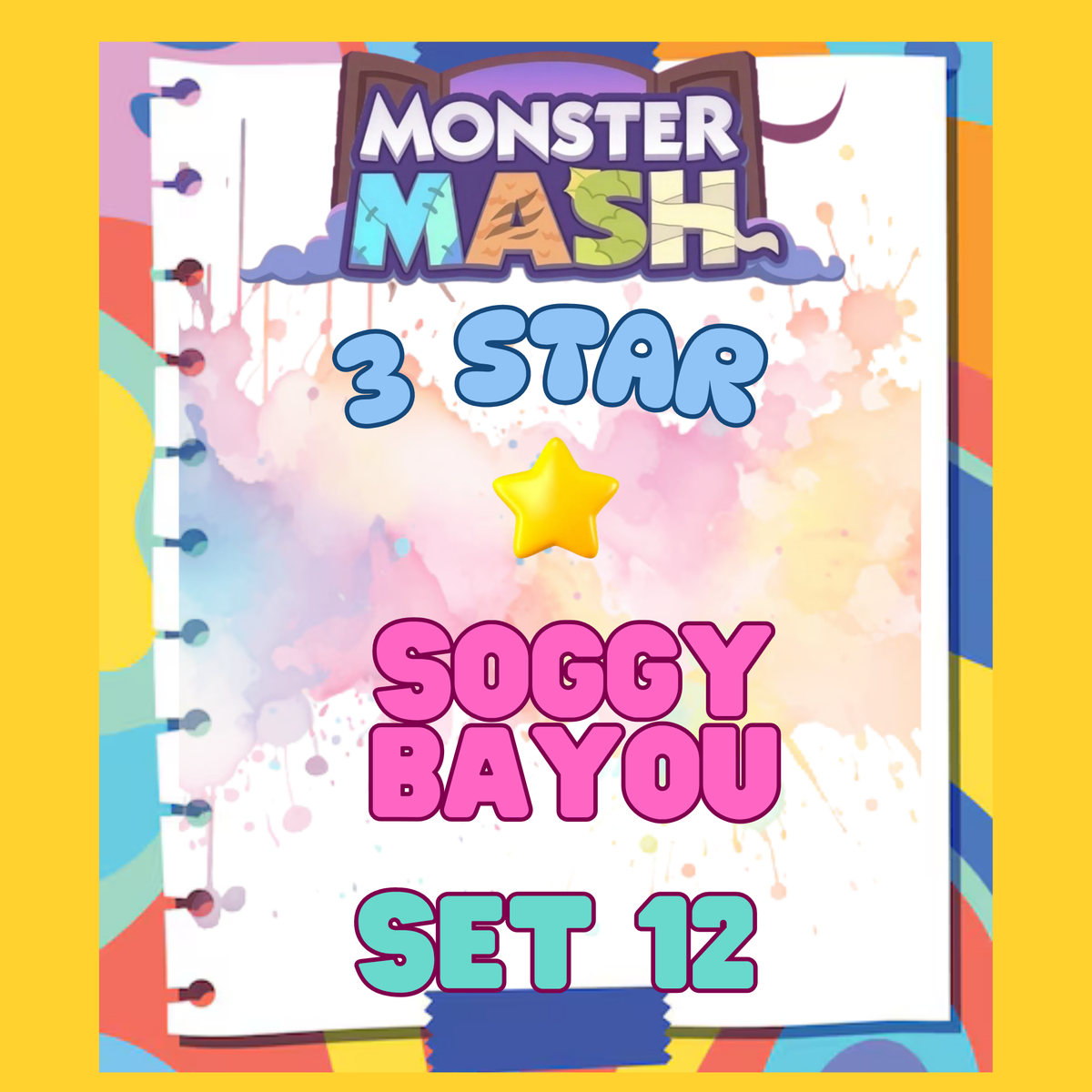 SOGGY BAYOU - 3🌟 Set 12 - Monopoly Go Sticker