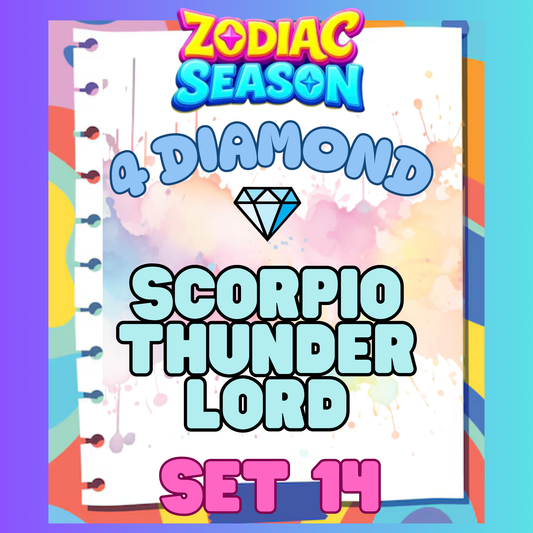 SCORPIO THUNDER LORD - 4⭐ Set 14 - Carnival Tycoon Sticker