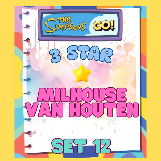 MILHOUSE VAN HOUTEN - 3🌟 Set 12 - Monopoly Go Sticker