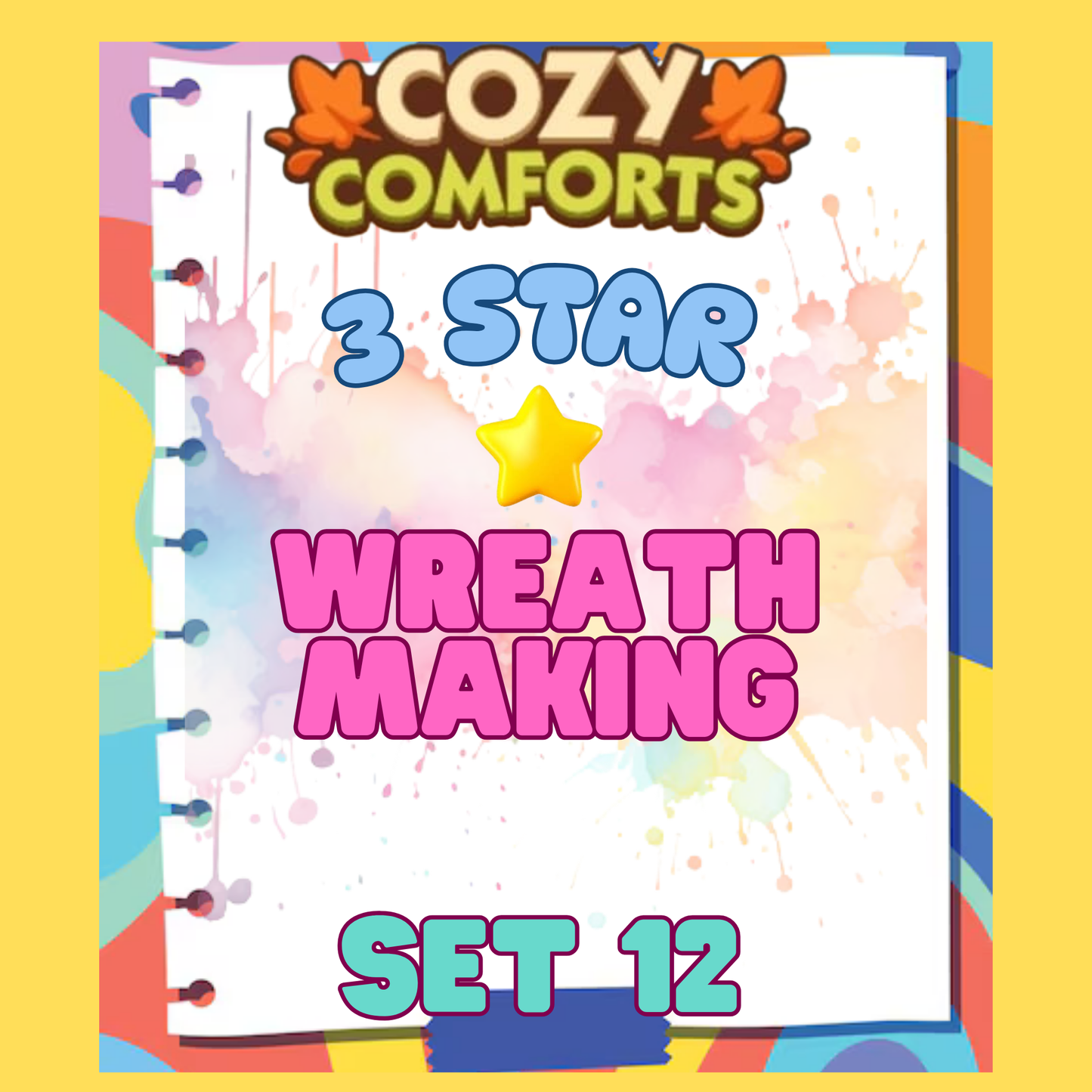 WREATH MAKING - 3🌟 Set 12 - Monopoly Go Sticker