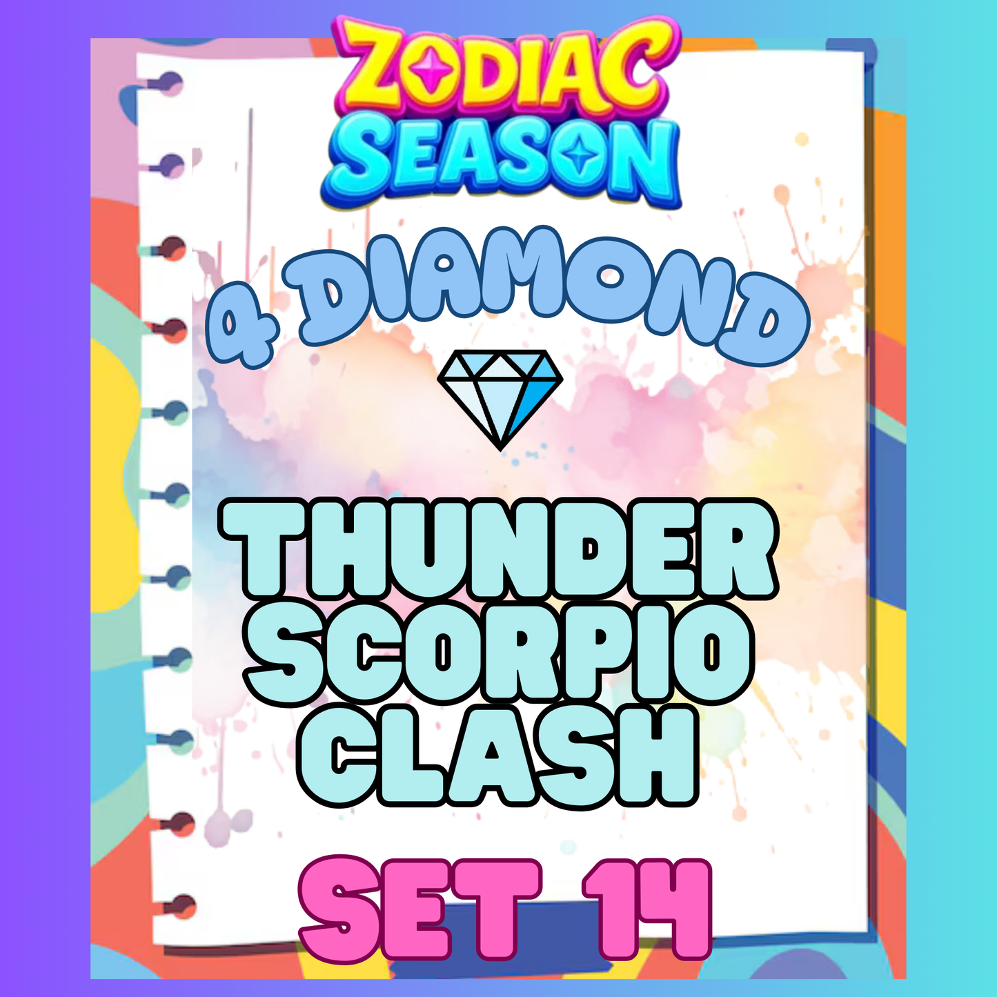THUNDER SCORPIO CLASH - 4⭐ Set 14 - Carnival Tycoon Sticker