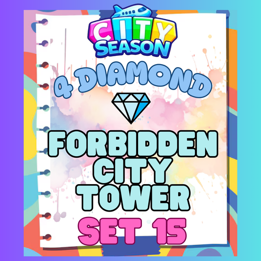 FORBIDDEN CITY TOWER - 4⭐ Set 15 - Carnival Tycoon Sticker