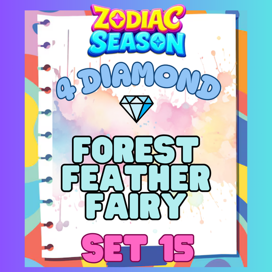 FOREST FEATHER FAIRY - 4⭐ Set 15 - Carnival Tycoon Sticker