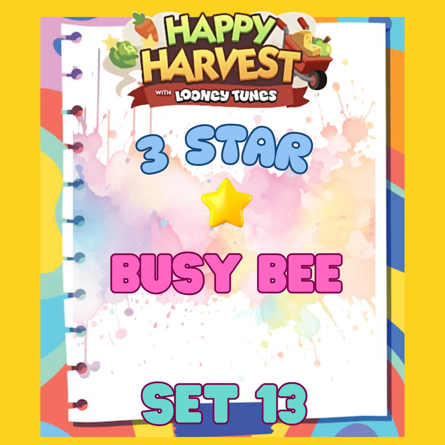 BUSY BEE - 3🌟 Set 13 - Monopoly Go Sticker