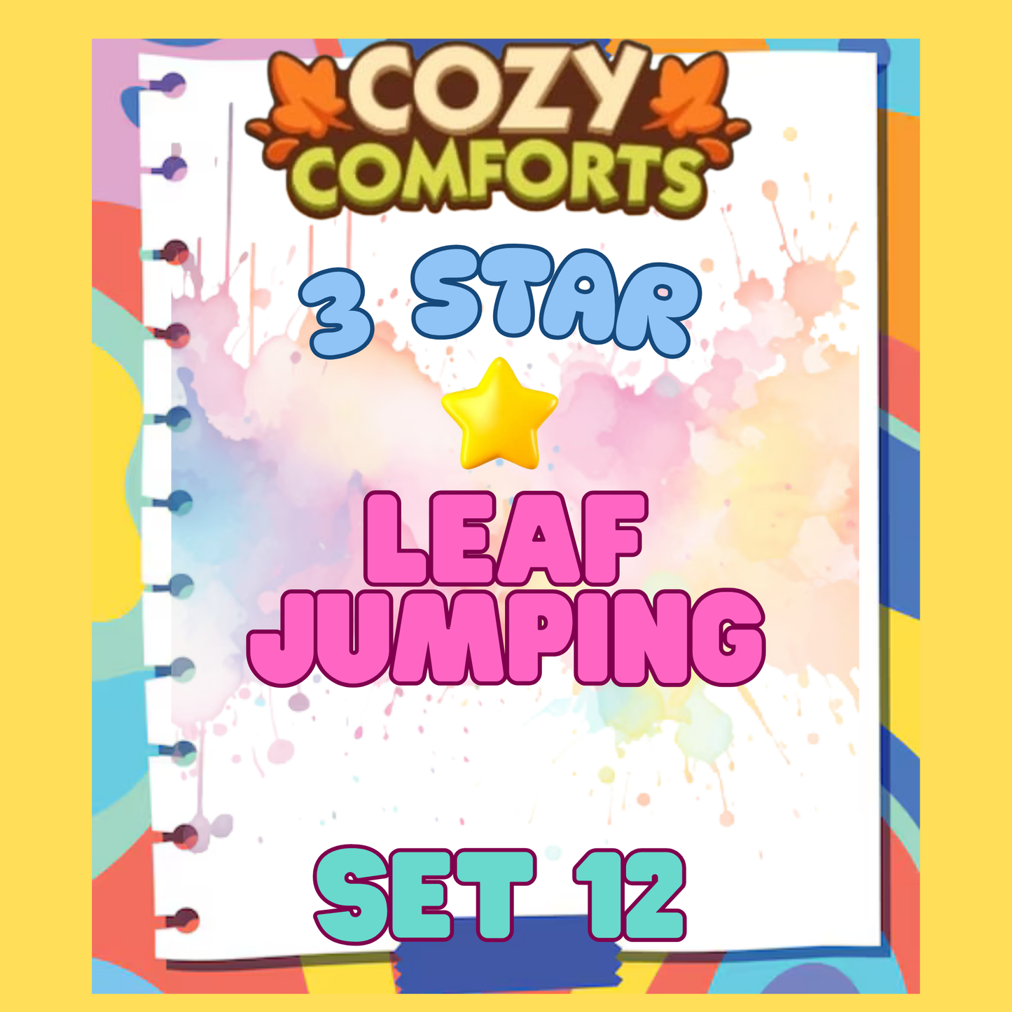 LEAF JUMPING - 3🌟 Set 12 - Monopoly Go Sticker