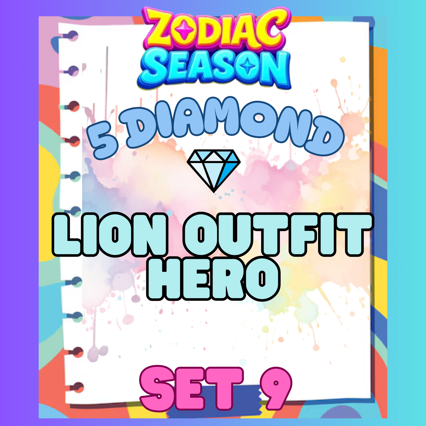 LION OUTFIT HERO - 5⭐ Set 9 - Carnival Tycoon Sticker