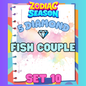 FISH COUPLE - 5⭐ Set 10 - Carnival Tycoon Sticker