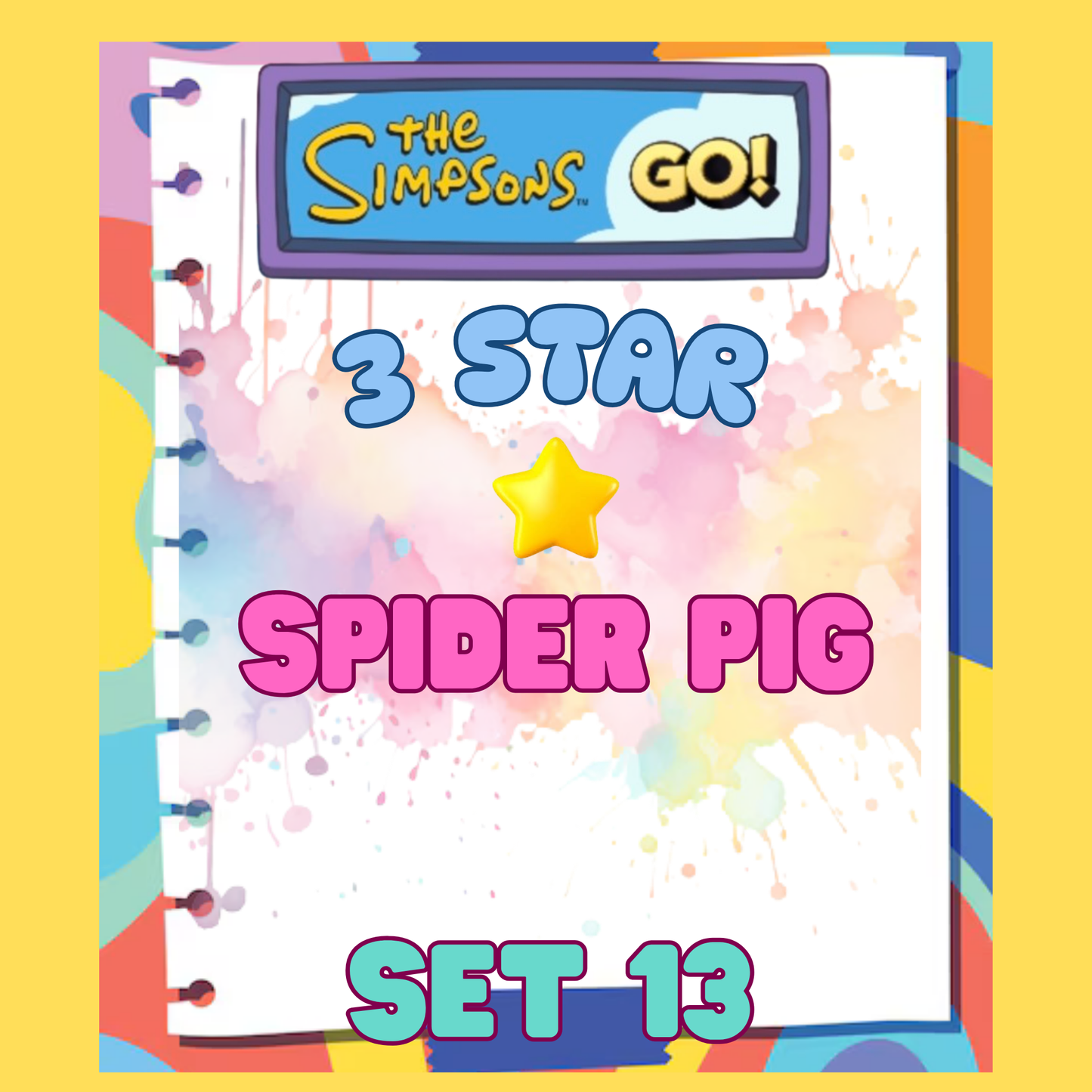 SPIDER PIG - 3🌟 Set 13 - Monopoly Go Sticker