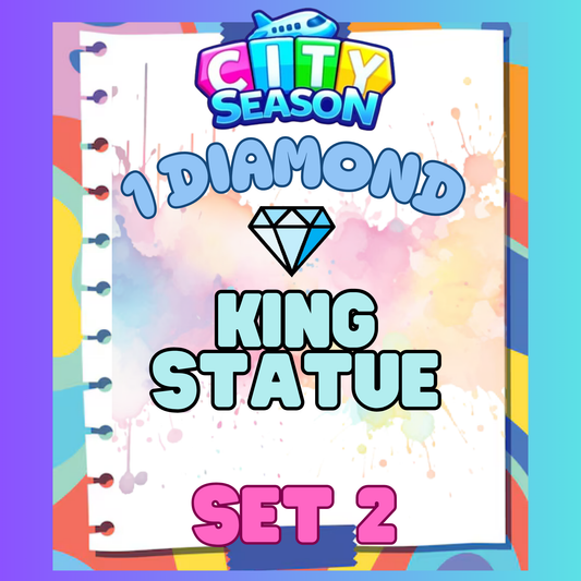 KING STATUE - 1⭐ Set 2 - Carnival Tycoon Sticker