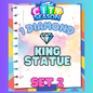 KING STATUE - 1⭐ Set 2 - Carnival Tycoon Sticker