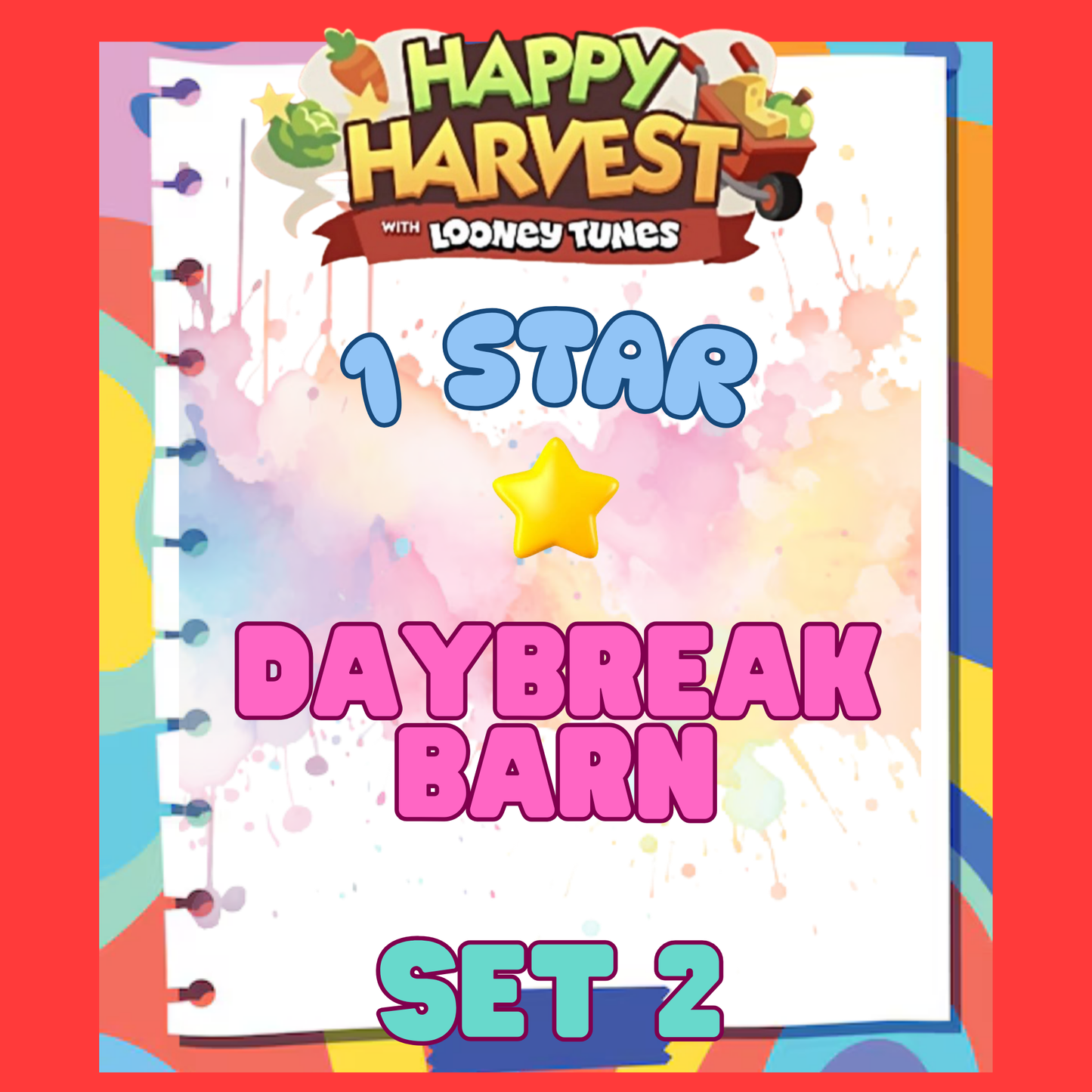 DAYBREAK BARN - 1🌟 Set 2 - Monopoly Go Sticker