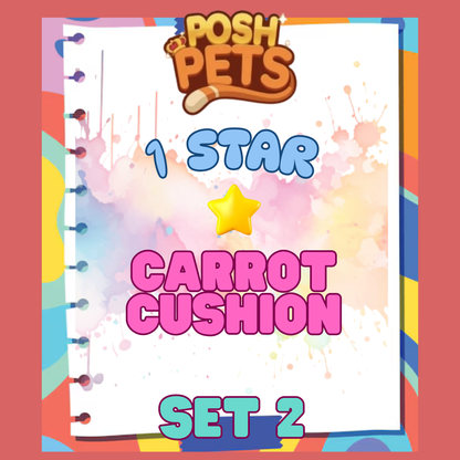 CARROT CUSHION - 1🌟 Set 2 - Monopoly Go Sticker