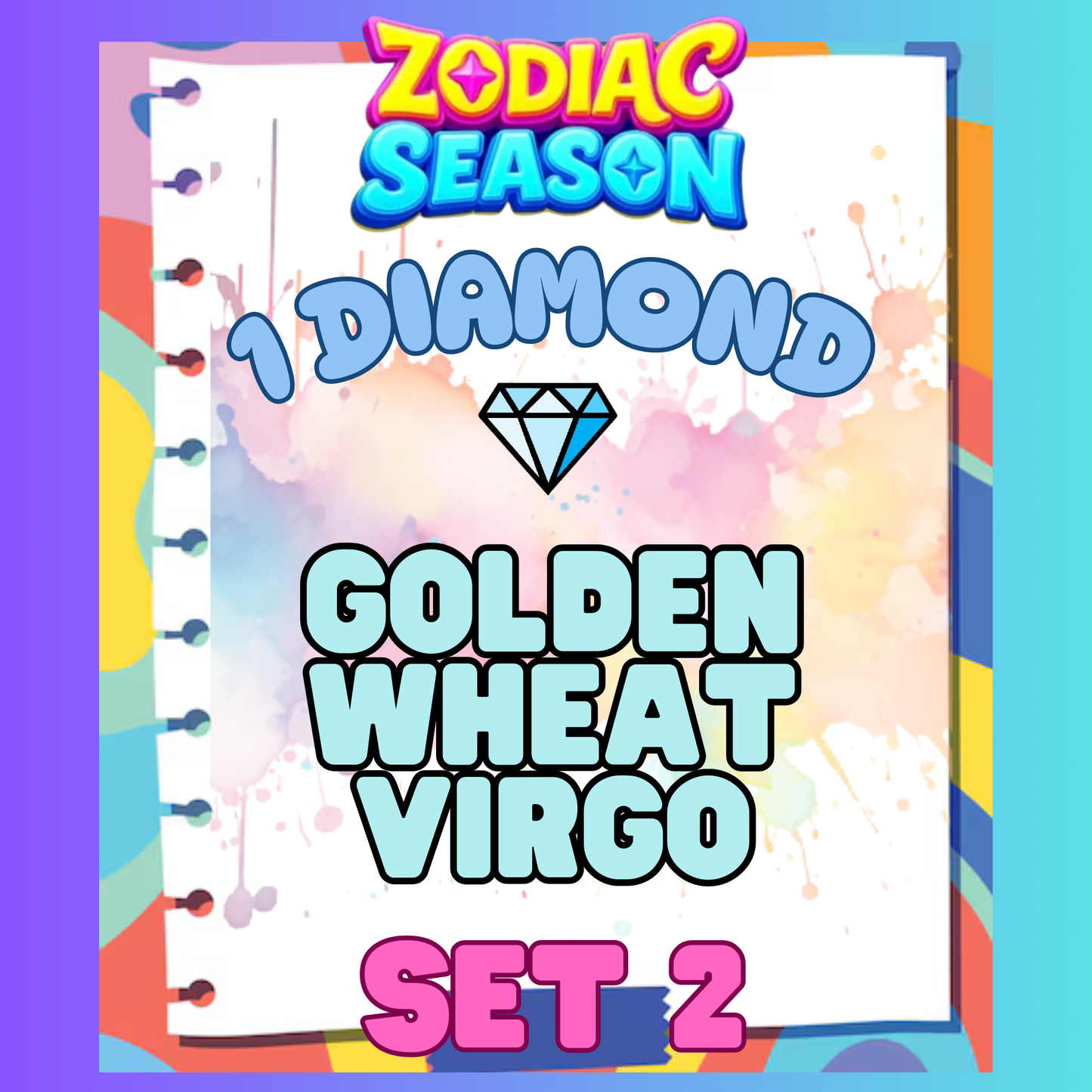 GOLDEN WHEAT VIRGO - 1⭐ Set 2 - Carnival Tycoon Sticker